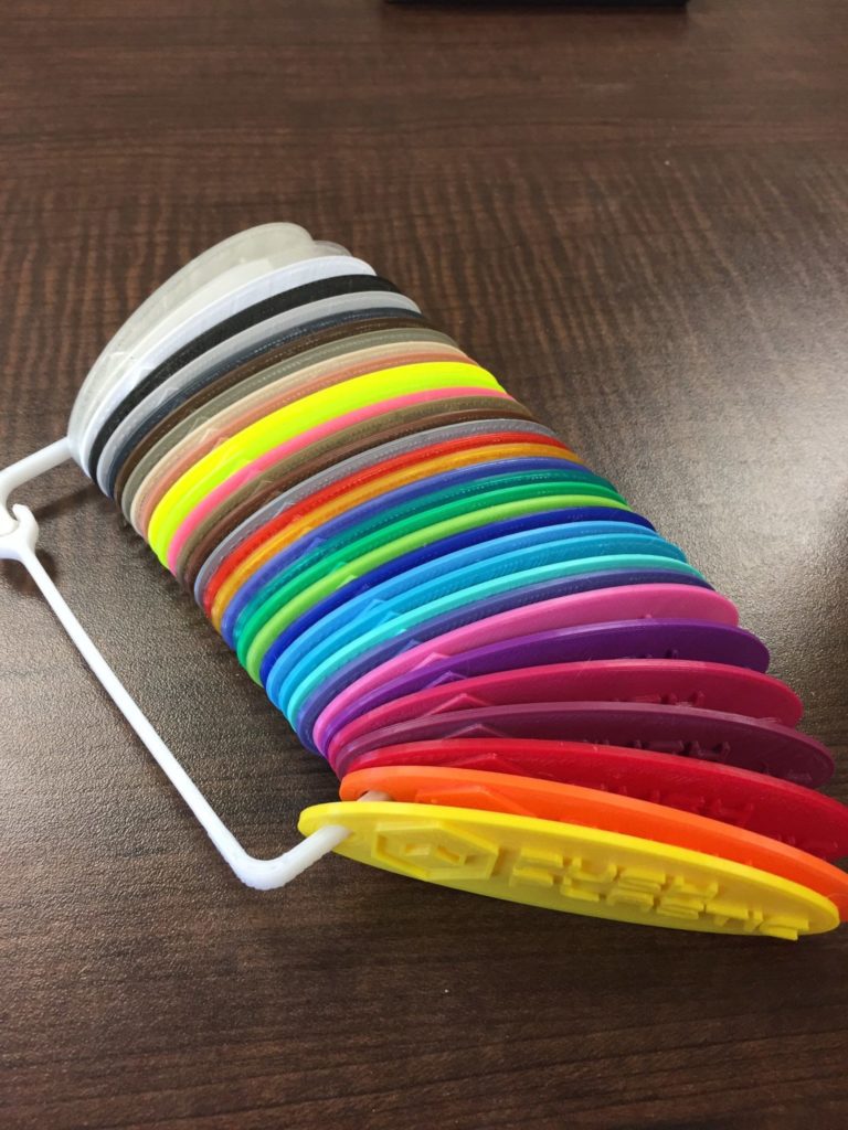 Push Plastic color tags ABS filament