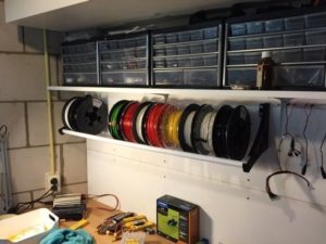  PLA vs ABS Wall mounted spool holder